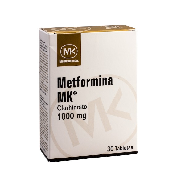 METFORMINA MK 1000MG 30 TABLETAS