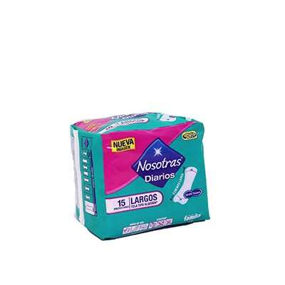 NOSOTRAS DIARIOS LARGOS 15 PROTECTORES