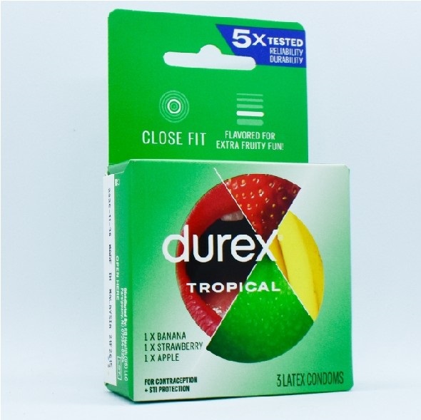 DUREX TROPICAL 3 CONDONES DE LATEX