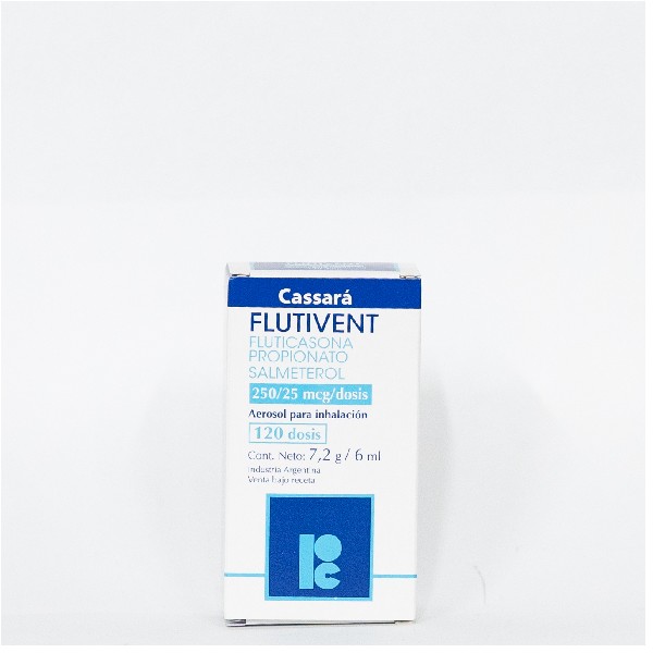 FLUTIVENT HFA 250/25MCG 120 DOSIS