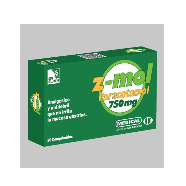 Z-MOL 750MG 20 COMPRIMIDOS C/B (CADA BLISTER)