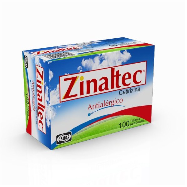ZINALTEC 10MG 100 TABLETAS C/U (CADA UNIDAD)