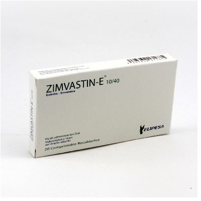 ZIMVASTIN E 10/40MG 20 COMPRIMIDOS