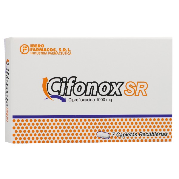CIFONOX SR 1000MG 7 CAPLETAS