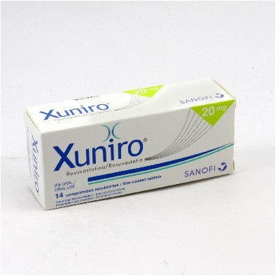 XUNIRO 20MG 14 TABLETAS