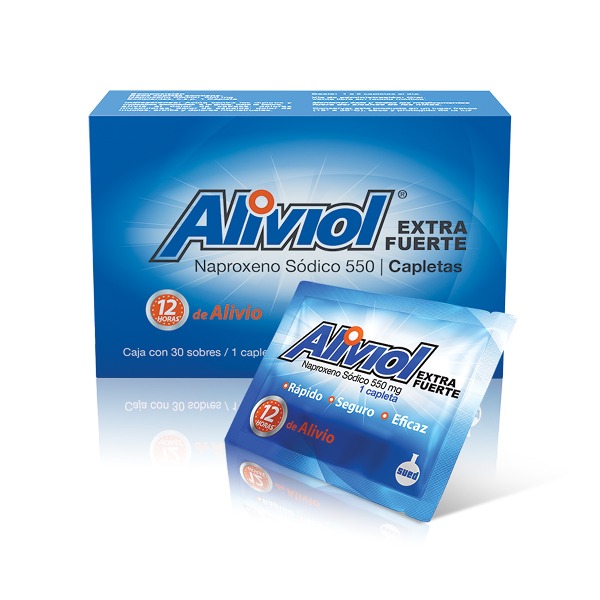 ALIVIOL 550MG 100 CAPLETAS C/U (CADA UNIDAD)