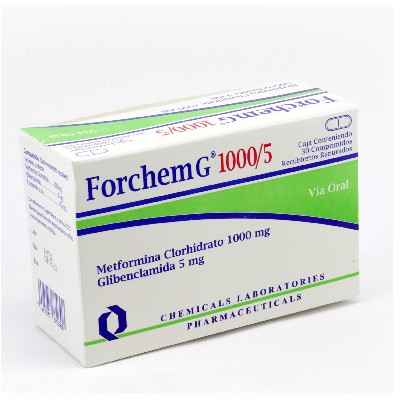 FORCHEM-G 1000/5MG 30 CAPLETAS