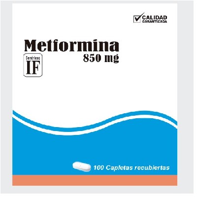 METFORMINA IF 850MG 100 CAPLETAS C/B (CADA BLISTER)