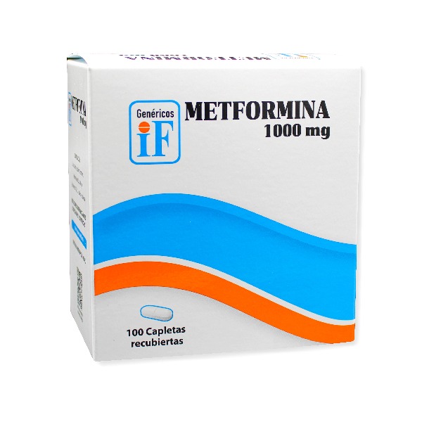 METFORMINA IF 1000MG 100 CAPLETAS C/B (CADA BLISTER)