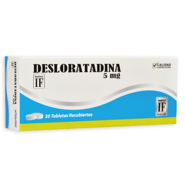 DESLORATADINA IF 5MG 30 TABLETAS C/B (CADA BLISTER)