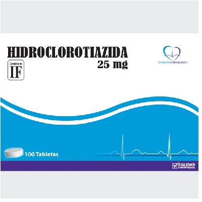 HIDROCLOROTIAZIDA IF 25MG 100 TABLETAS C/B (CADA BLISTER)