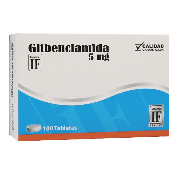 GLIBENCLAMIDA IF 5 MG 100 TABLETAS C/B (CADA BLISTER)