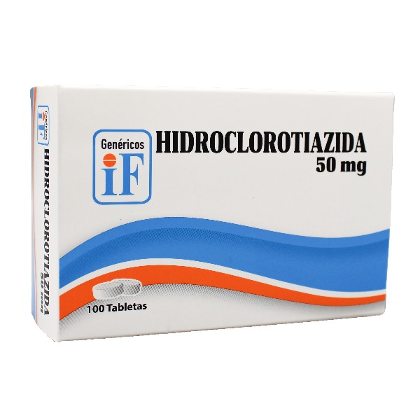 HIDROCLOROTIAZIDA IF 50MG 100 TABLETAS C/B (CADA BLISTER)