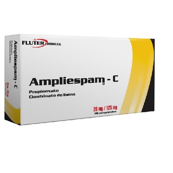AMPLIESPAM C 20/125MG 18 COMPRIMIDOS