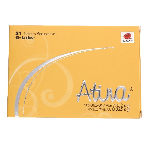 ATINA 2/0.035 MG 21 TABLETAS