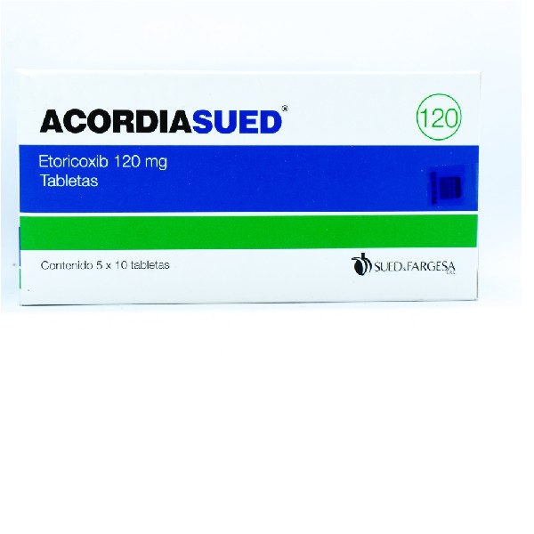 ACORDIA SUED 120MG 50 COMPRIMIDOS C/B (CADA BLISTER)