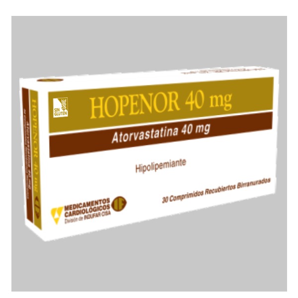 HOPENOR 40MG 30 COMPRIMIDOS