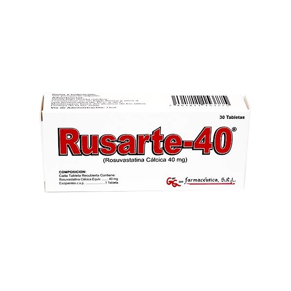 RUSARTE 40MG 30 TABLETAS