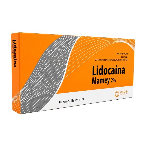 LIDOCAINA MAMEY 2% 10 AMPOLLAS 5ML C/U (CADA UNIDAD)