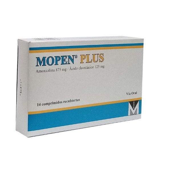 MOPEN PLUS 875/125MG 14 SOBRES