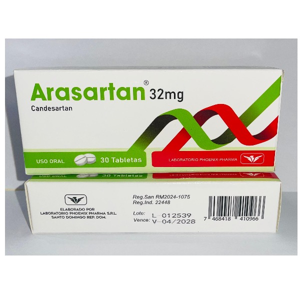 ARASARTAN 32MG 30 TABLETAS
