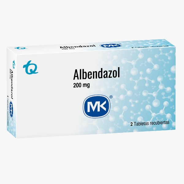ALBENDAZOL MK 200MG 2 TABLETAS