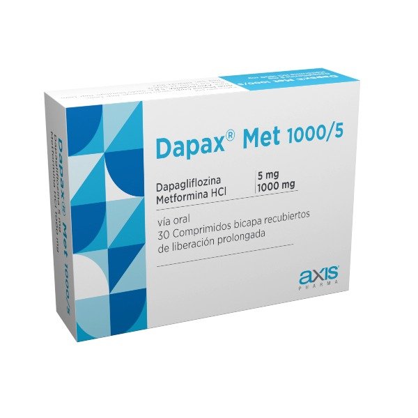 DAPAX MET 1000/5MG 30 COMPRIMIDOS