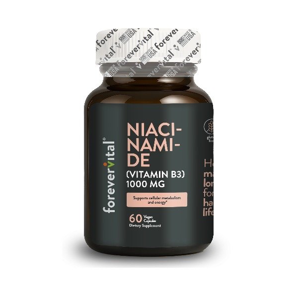 NIACINAMIDE FOREVERVITAL 1000MG 60 CAPSULAS* (VITAMINA B3)