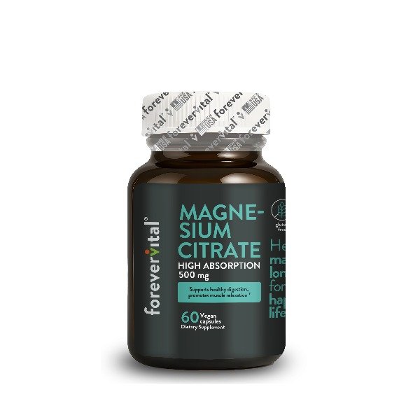 MAGNESIUM CITRATE 500MG FOREVERVITAL 60 CAPSULAS* (CITRATO DE MAGNESIO)